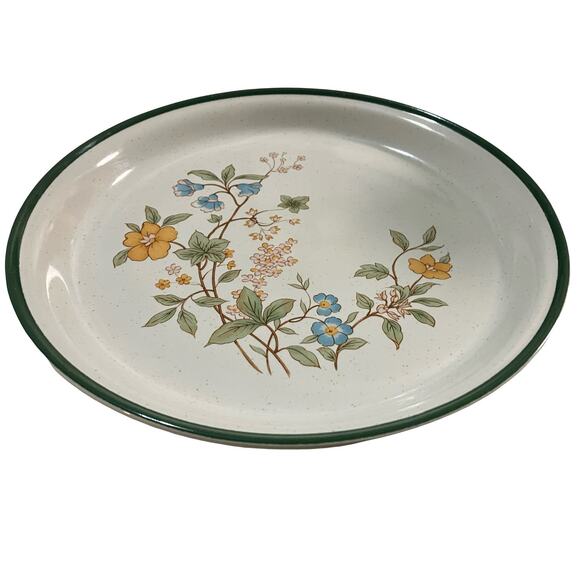 Fashion Royale Platter Spring Bouquet 12" Plate Round Genuine Stoneware VTG - Picture 2 of 5